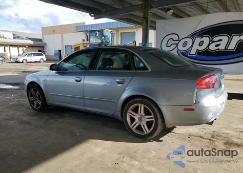 2007 Audi A4 2.0T Quattro z USA, uszkodzony, nr VIN WAUDF78E07A113280